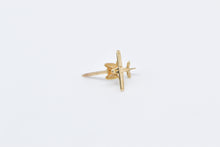 Load image into Gallery viewer, 14K 3D Biplane Plane Lapel Pin/Brooch Yellow Gold