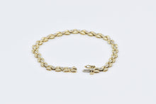 Load image into Gallery viewer, 14K 0.84 Ctw Diamond Oval Link Vintage Chain Bracelet 7.25&quot; Yellow Gold