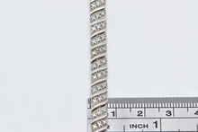 Load image into Gallery viewer, Sterling Silver Vintage Diamond Accent Fashion Tennis Bracelet 7.5&quot;