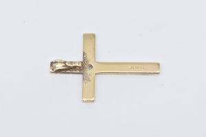 Sterling Silver Gold Plated Diamond Cross Christian Faith Pendant