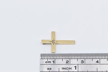 Load image into Gallery viewer, Sterling Silver Gold Plated Diamond Cross Christian Faith Pendant