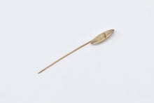 Load image into Gallery viewer, 9K Marquise Agate Cabochon Vintage Fashion Stick Pin Yellow Gold