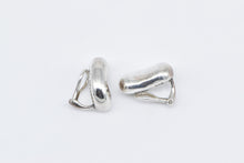 Load image into Gallery viewer, Sterling Silver Tiffany &amp; Co Elsa Peretti Bean Clip Back Earrings