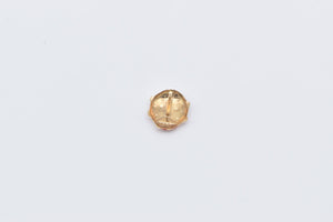 14K Enamel High Relief Vintage Single Stud Earring Yellow Gold