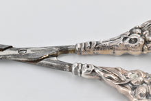 Load image into Gallery viewer, Sterling Silver Watson Ornate Lily Pattern Grape Shears