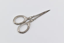 Load image into Gallery viewer, Sterling Silver La Pierre Co Ornate Scroll Vanity Scissors