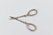 Load image into Gallery viewer, Sterling Silver La Pierre Co Ornate Scroll Vanity Scissors