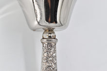 Load image into Gallery viewer, Sterling Silver Ornate Floral Motif Antique Dinner Bell