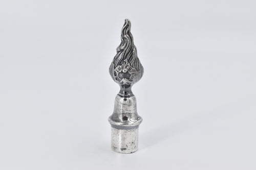 Silver Plated Antique French Finial Candle Snuffer Flame