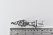 Load image into Gallery viewer, Silver Plated Antique French Finial Candle Snuffer Flame