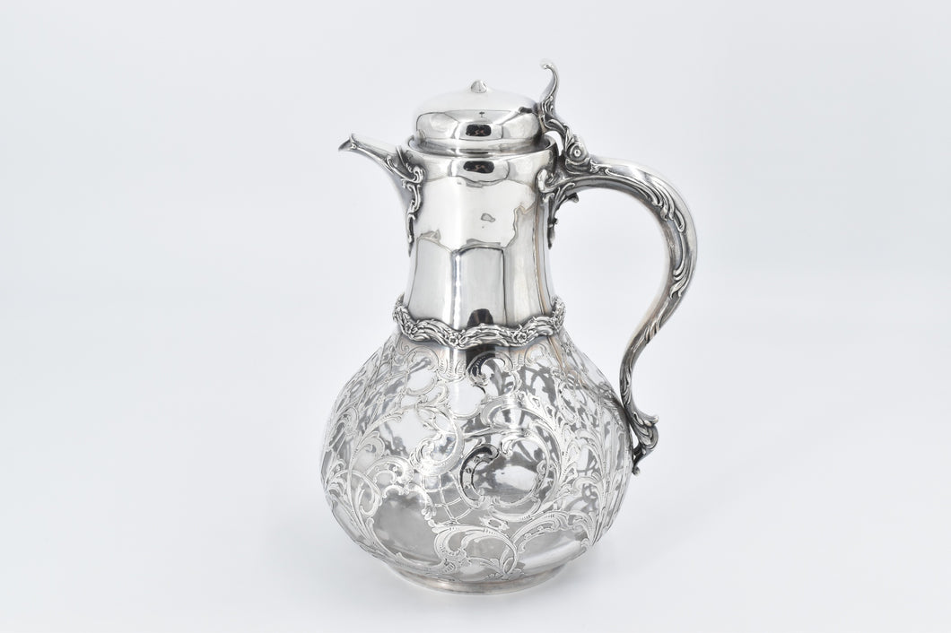 Sterling Silver Whiting Manf. Ornate Lidded Pitcher Jug