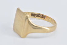 Load image into Gallery viewer, 9K Birmingham Monogrammable Vintage Signet Ring Yellow Gold