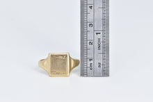 Load image into Gallery viewer, 9K Birmingham Monogrammable Vintage Signet Ring Yellow Gold