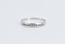 Load image into Gallery viewer, 10K Diamond Classic Vintage Wedding Band Ring White Gold