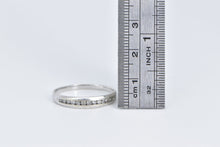 Load image into Gallery viewer, 10K Diamond Classic Vintage Wedding Band Ring White Gold