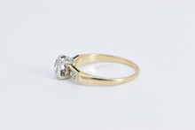 Load image into Gallery viewer, 14K 1940&#39;s 0.18 Ctw Diamond Orange Blossom Promise Ring Yellow Gold