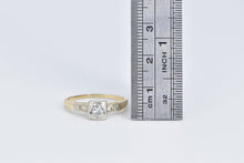 Load image into Gallery viewer, 14K 1940&#39;s 0.18 Ctw Diamond Orange Blossom Promise Ring Yellow Gold