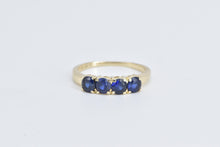 Load image into Gallery viewer, 14K 1940&#39;s Vintage Syn. Sapphire Fashion Band Ring Yellow Gold