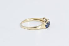 Load image into Gallery viewer, 14K 1940&#39;s Vintage Syn. Sapphire Fashion Band Ring Yellow Gold