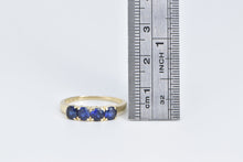 Load image into Gallery viewer, 14K 1940&#39;s Vintage Syn. Sapphire Fashion Band Ring Yellow Gold