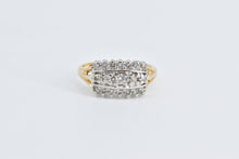 Load image into Gallery viewer, 14K 0.30 Ctw Diamond Vintage Cluster Band Ring Yellow Gold