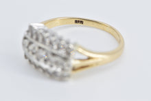 Load image into Gallery viewer, 14K 0.30 Ctw Diamond Vintage Cluster Band Ring Yellow Gold