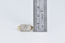 Load image into Gallery viewer, 14K 0.30 Ctw Diamond Vintage Cluster Band Ring Yellow Gold