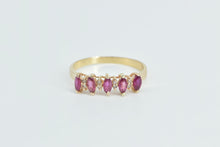 Load image into Gallery viewer, 14K Marquise Ruby Diamond Vintage Band Ring Yellow Gold