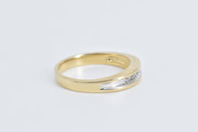 Load image into Gallery viewer, 14K Vintage Diamond Classic Wedding Band Ring Yellow Gold