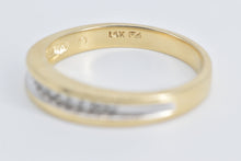 Load image into Gallery viewer, 14K Vintage Diamond Classic Wedding Band Ring Yellow Gold