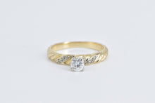 Load image into Gallery viewer, 14K 0.39 Ct Diamond Twist Engagement Ring Yellow Gold