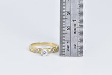 Load image into Gallery viewer, 14K 0.39 Ct Diamond Twist Engagement Ring Yellow Gold