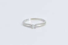 Load image into Gallery viewer, 14K 0.10 Ct Diamond Solitaire Classic Engagement Ring White Gold