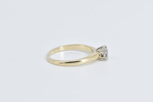 14K 0.25 Ct Diamond Solitaire Classic Engagement Ring Yellow Gold