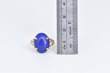 Load image into Gallery viewer, 14K 1960&#39;s Lapis Lazuli Cabochon Vintage Ring Yellow Gold