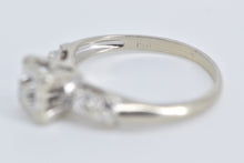 Load image into Gallery viewer, 14K 1950&#39;s Diamond Inset Vintage Promise Ring White Gold