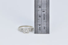 Load image into Gallery viewer, 14K 1950&#39;s Diamond Inset Vintage Promise Ring White Gold