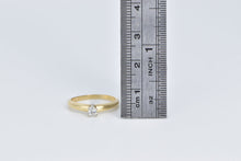 Load image into Gallery viewer, 14K 0.13 Ct Pear Cut Diamond Solitaire Promise Ring Yellow Gold