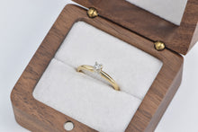 Load image into Gallery viewer, 14K Vintage Diamond Solitaire Classic Promise Ring Yellow Gold