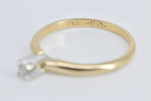 Load image into Gallery viewer, 14K Vintage Diamond Solitaire Classic Promise Ring Yellow Gold