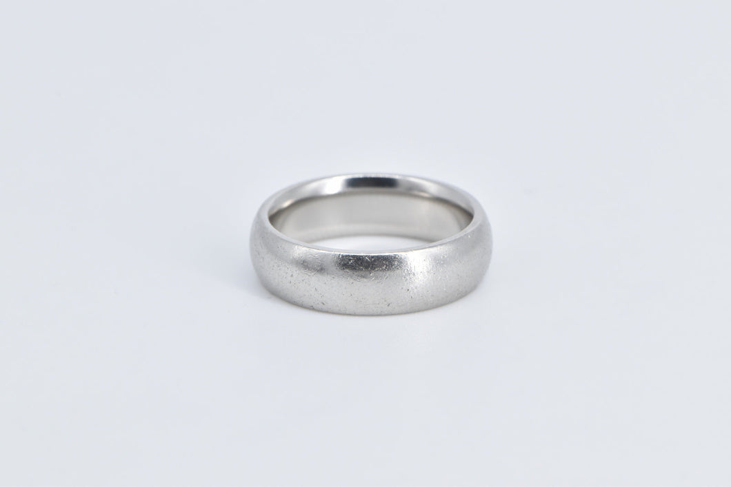 Platinum 6.1mm Vintage Classic Men's Wedding Band Ring