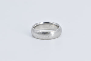 Platinum 6.1mm Vintage Classic Men's Wedding Band Ring