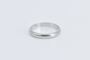 Platinum 3.0mm Vintage Classic Rounded Wedding Band Ring