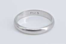 Load image into Gallery viewer, Platinum 3.0mm Vintage Classic Rounded Wedding Band Ring