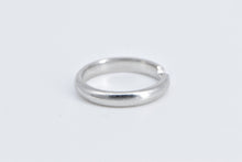 Load image into Gallery viewer, Platinum 3.2mm Rounded Notched Wedding Band Ring