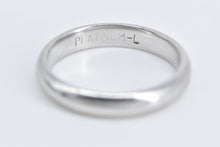 Load image into Gallery viewer, Platinum 3.2mm Rounded Notched Wedding Band Ring