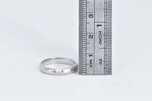 Load image into Gallery viewer, Platinum 3.2mm Rounded Notched Wedding Band Ring