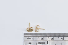 Load image into Gallery viewer, 14K Butterfly Beauty Change Symbol Cute Stud Earrings Yellow Gold