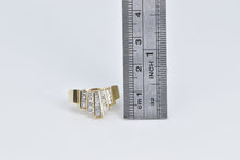 Load image into Gallery viewer, 14K 0.45 Ctw Diamond Graduated Curved Band Ring Yellow Gold