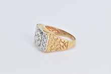 Load image into Gallery viewer, 10K 1.57 Ctw Diamond Round Men&#39;s Nugget Ring Yellow Gold